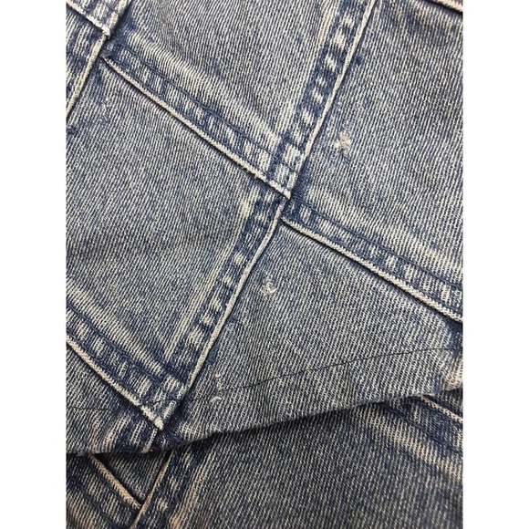 Rare Vintage Boho High Waisted Diamond Patchwork Denim Jeans - Picture 8 of 8